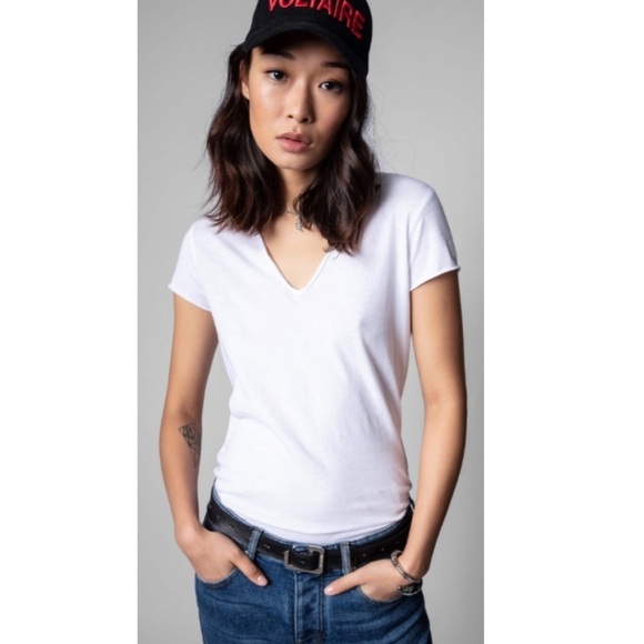 Zadig & Voltaire Story Fishnet Skull Wings Tee Shirt- M,L - Picture 4 of 7